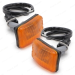 ไฟเลี้ยวข้าง ข้างซ้าย+ขวา 2 ชิ้น สีส้ม สำหรับ Toyota Land Cruiser FJ82 FJ80 ปี 1989-1997